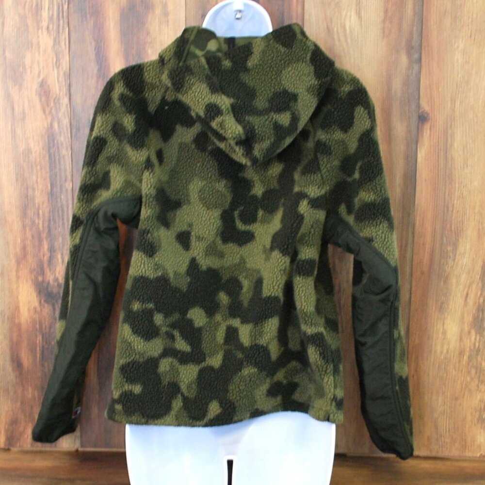 Champion Sherpa Hoodie Fleece Camo Pullover Small - Picture 4 of 6